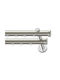 Viometale Galaxy Gilda Duo Two-Way Curtain Track Metallic In Silver Colour 300cm 22.B1.300.P7