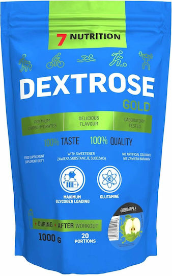 7Nutrition Dextrose Gold Συμπλήρωμα Pre Workout 1000gr Πράσινο Μήλο