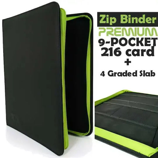 TCGLab Biblioraft 9-Buzunare Dimensiune Standard Negru