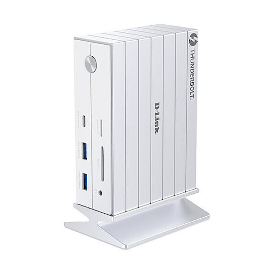D-Link USB-C Докинг станция с HDMI/DisplayPort 4K PD Ethernet и свързване 2 монитора Бяла (DUF-E01/E)