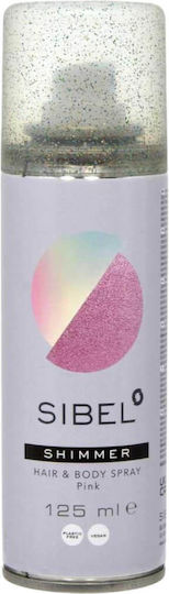 Haare & Körper Farbe Spray Schimmer Rosa 125ml Sibel