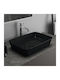 Ideal Standard Ipalyss Einbau Badezimmerwaschbecken aus Porzellan 55x38x12,5cm Schwarzes