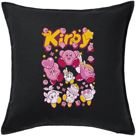 Kirby Възглавница За Канапе Черна 100% Памук С Пълнеж 50x50см