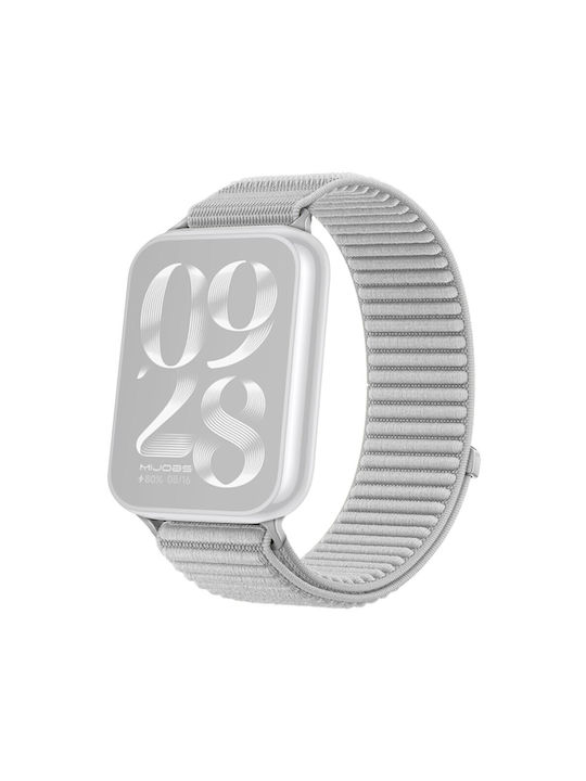 Xiaomi Redmi Watch 4 5 6 Smart Band 8 Pro/9 Pro/10 Pro Curea Nylon Magic Tape Gri Deschis Xiaomi Redmi Watch 4 5 6 Smart Band 8 Pro/9 Pro/10 Pro Curea Nylon Magic Tape Gri Deschis