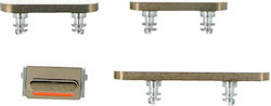 Apple Iphone 12 Pro 12 Pro Max Power Volume Mute & Side Buttons Set Gold Original