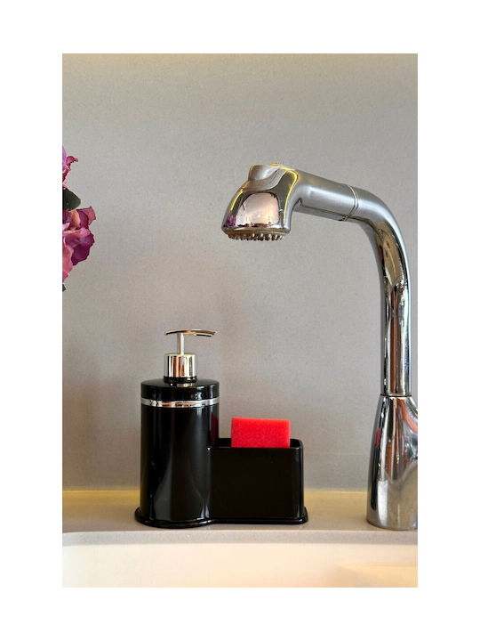 SteweHome Kitchen Plastic Black Dispenser