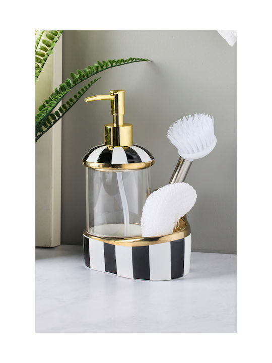 SteweHome Dispenser Κουζίνας Γυάλινο Γκρι 350ml
