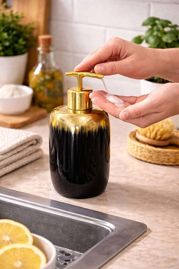 SteweHome Dispenser Κουζίνας Κεραμικό Μαύρο
