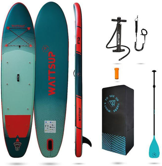 Wattsup F12 Inflatable SUP Board with Length 3.66m Turquoise