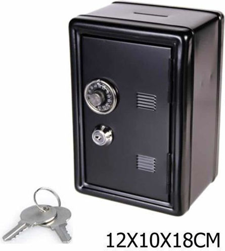 Metal Safe Key Combination 12x10x18cm Ez2579