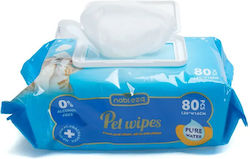 Течни Мокри Кърпички За Почистване Pure Water Series Кучета И Котки 80 Бройки L20 X W16см