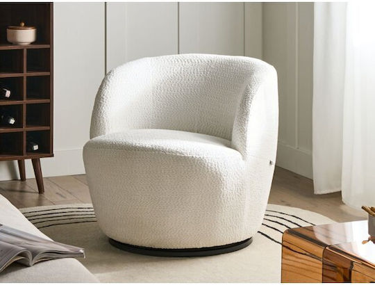 Berwyn 3323 Drehbarer Weißer Sessel 75x69x67cm