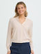 Langärmeliges Damenhemd Beige
