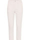 Women's Fabric Striped Pink Trousers