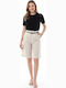 Women's Linen Bermudas Beige