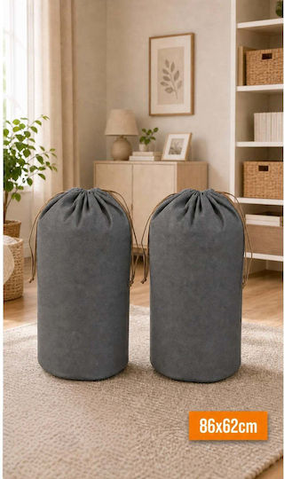 SteweHome Storage Case for Bags / Blanket/Duvet / Clothes in Grey Colour 86x62cm 2pcs