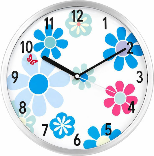 keleman Keleman Metallische Blaue Wanduhr 30x4.5cm