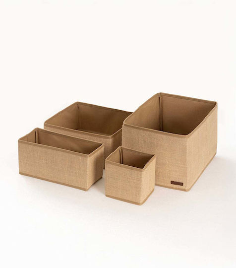 SteweHome Set Dekorative Körbe Korbweide Braune 35x50cm 4Stücke
