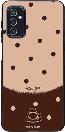 Sonique Delulu Polka Era Series Samsung Galaxy M52 5g Coffee Mobile Phone Case First