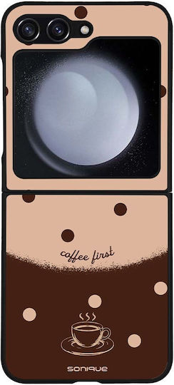 Калъф Sonique Delulu Polka Era Series Samsung Galaxy Z Flip 5 Кафяв First