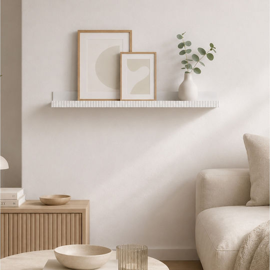 White Wall Shelf 90x11.5x9.5cm