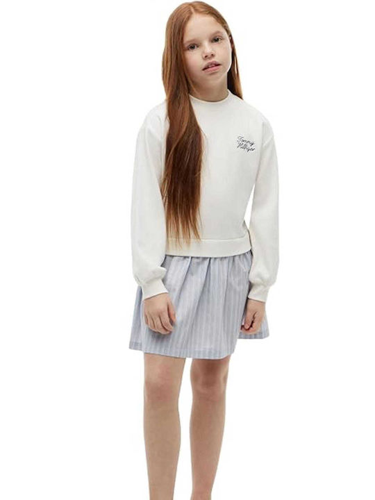 Girls Dress Long Sleeve Ecru