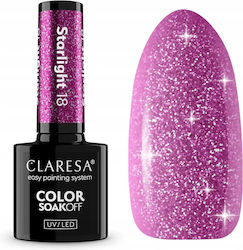 Claresa Gel Nagellack Starlight Rosa 18 5g