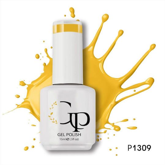GP Trade Ημιμόνιμο Βερνίκι Νυχιών P1309 Yellow River 15ml