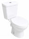 Gloria Rimless Boden-WC mit Spülung mit Deckel Weiß