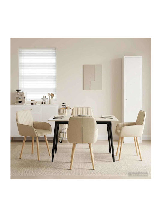Fotolii Sala De Mese Cu Material Textil Bej 4 B...