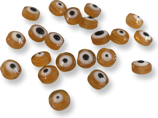 Acrilică Ochi Plată Miere 6x4mm Orificiu 1.2mm – Pachet 100 Bucăți 100 Buc