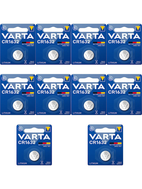 Varta Литиеви батерии за часовници CR1632 3V 10бр