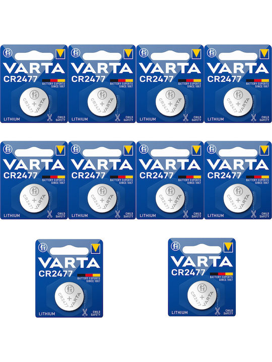 Varta Литиеви батерии за часовници CR2477 3V 10бр