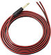 Audio Cable Xmsjsiy 0597734 8865-18 1/4 TS към Speaker 6.35 мм Моно Щепсел OFC HiFi 6.3 мм TS Кабел за Говорители Червен 2 м