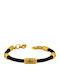Dimitrios Exclusive Women's Bracelet with Byzantine Design Made of Cord with Zircon