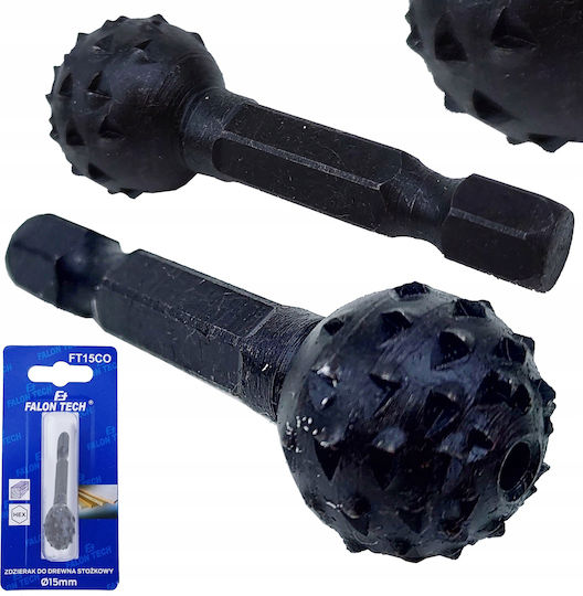 Ball-shaped Rasp Cutter File Wood 15 Mm Hex Falon-tech