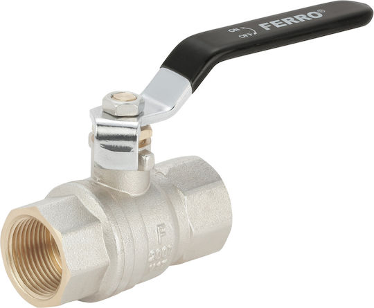 Ball Valve F-f Lever 1 1/4" Herkules