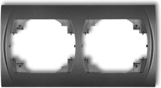 Logo Horizontal Frame Double Graphite 11lrh-2