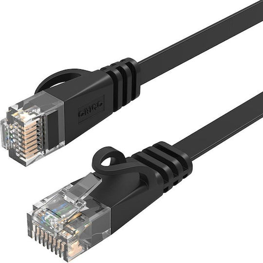 Orico Flat Direct Attach Copper Cat6 Gigabit Network Cable Outdoor 30m Black
