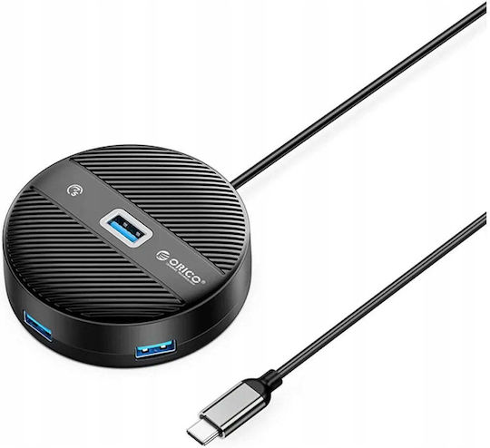 Orico USB-Hub 4 Anschlüsse USB 3.0 mit Anschluss an einen Computer USB-A / USB-C