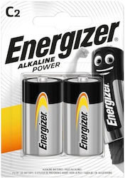Energizer Alkaline Batteries C 1.5V 2pcs