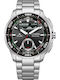 Citizen Eco-drive Herrenuhren Batterie mit Silber Metall-Armband