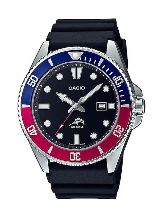 Casio Men's Watch 44mm Battery with Black Rubbe...