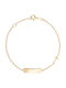 Kinderarmband ID Label It aus 14K Gold mit Kreuz