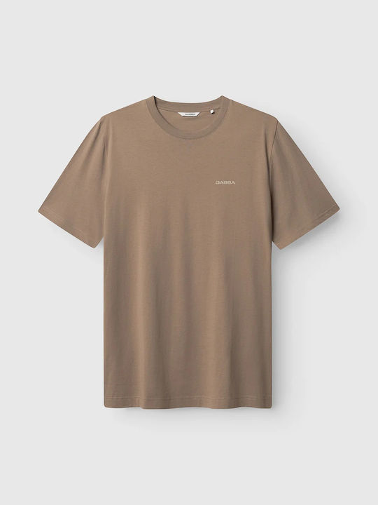 Gabba Dune Herrenbluse Kurzarm Braune