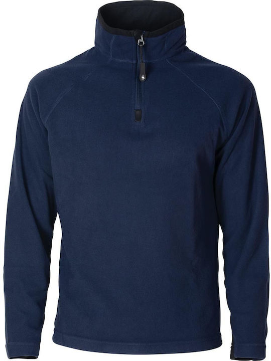Arbeitshemden und T-Shirts mit reflektierenden Bändern Fleece Isothermisch Verno 200gr 127145 STOP Dunkelblau