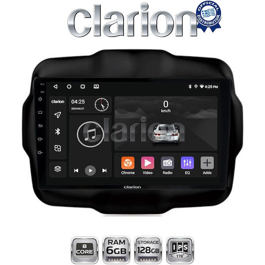 Clarion Gl53952 OEM Multimedia Car Screen Renegade 2014> CarPlay Android Auto BT GPS Wi-Fi GPRS Electriclife