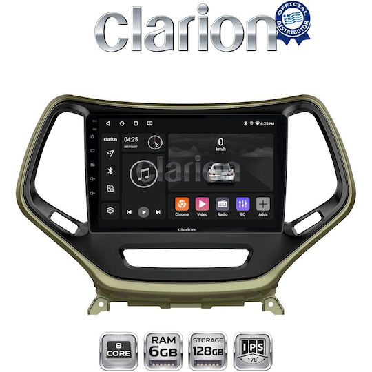 Clarion Gl53119 Οθόνη Oem Multimedia Αυτοκινήτου Jeep Cherokee 2014> Carplay Androidauto Bt Gps Wifi Gprs Electriclife