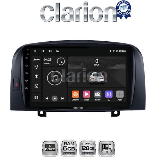 Clarion Gl53247 OEM Multimedia Auto-Audiosystem Hyundai Sonata 2006 > 2009 Carplay Android Auto Bluetooth GPS Eingebautes Wi-Fi GPRS Electriclife
