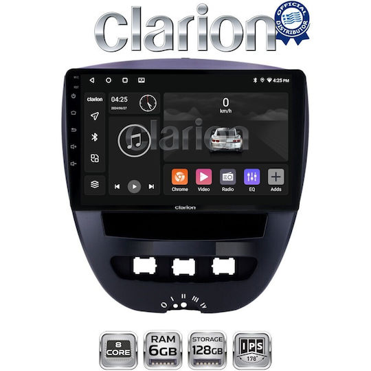 Clarion Gl53560 Οθόνη Oem Multimedia Αυτοκινήτου Aygo & C1 & 107 '05>'14 Carplay Androidauto Bt Gps Wifi Gprs Electriclife